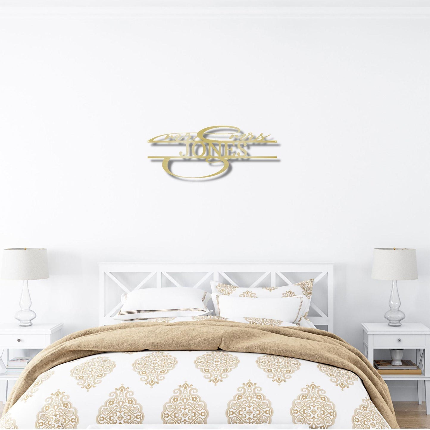 Mr And Mrs Couples Personalized Name Metal Art Wall Sign - Mallard Moon Gift Shop