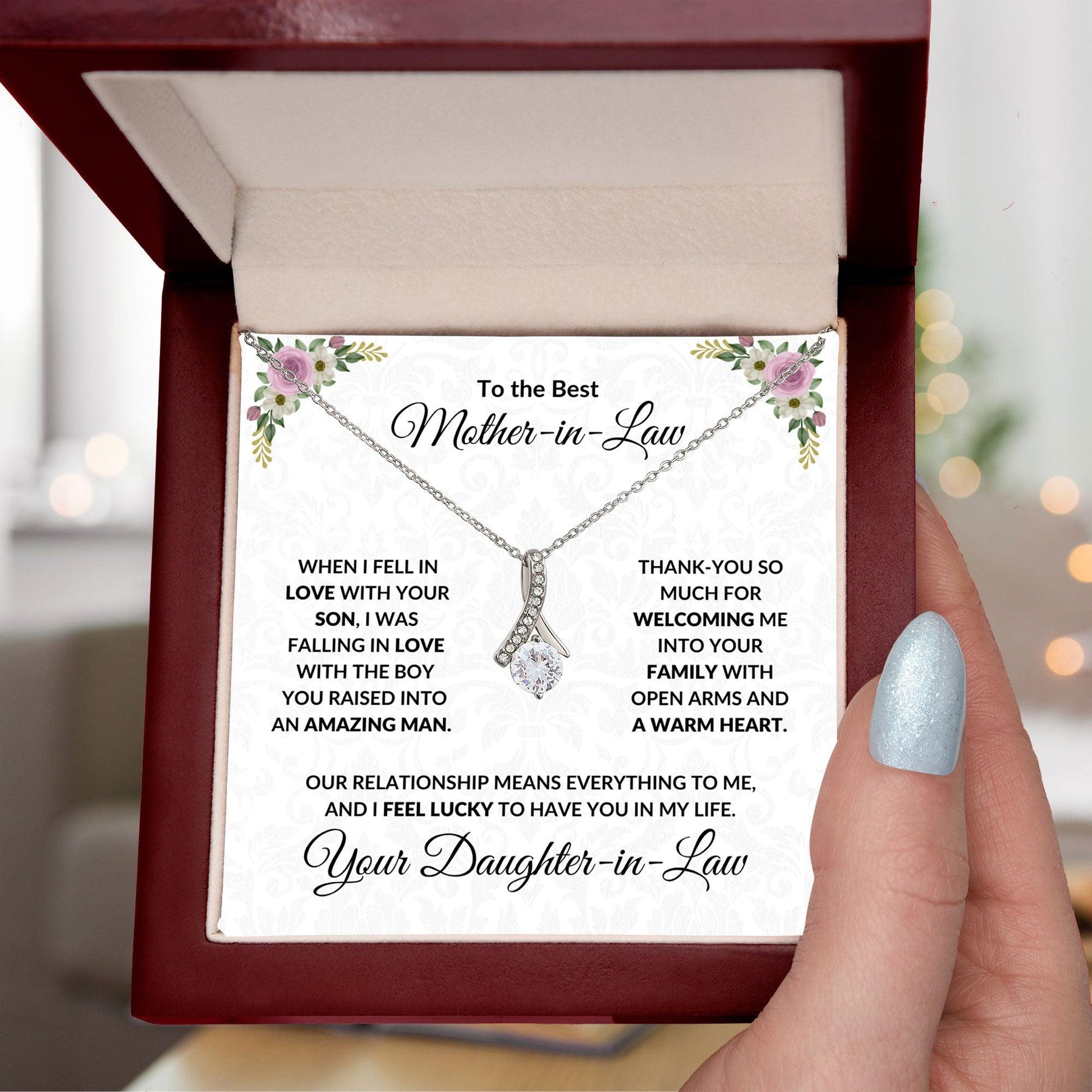 Mother-in-Law Gift from Daughter-in-Law Necklace - Mallard Moon Gift Shop