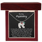 New Mom First Mother's Day Gift Engraved Baby Feet Birthstone Charm Necklace - Mallard Moon Gift Shop