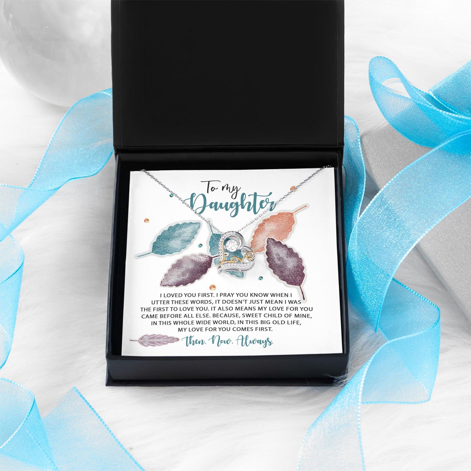 Daughter Birthday, Graduation, Christmas Inspirational Gift  - Pray You Know - Love Dancing Heart Pendant Necklace - Mallard Moon Gift Shop