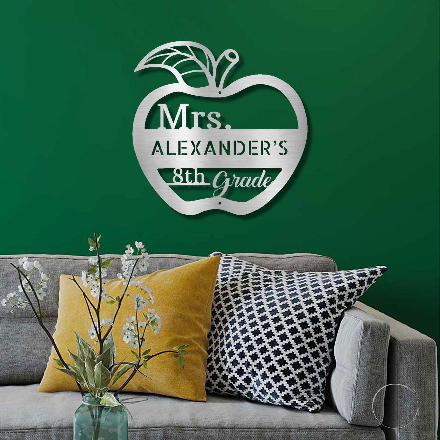Teacher Appreciation Personalized Classroom Metal Art Wall Sign - Mallard Moon Gift Shop