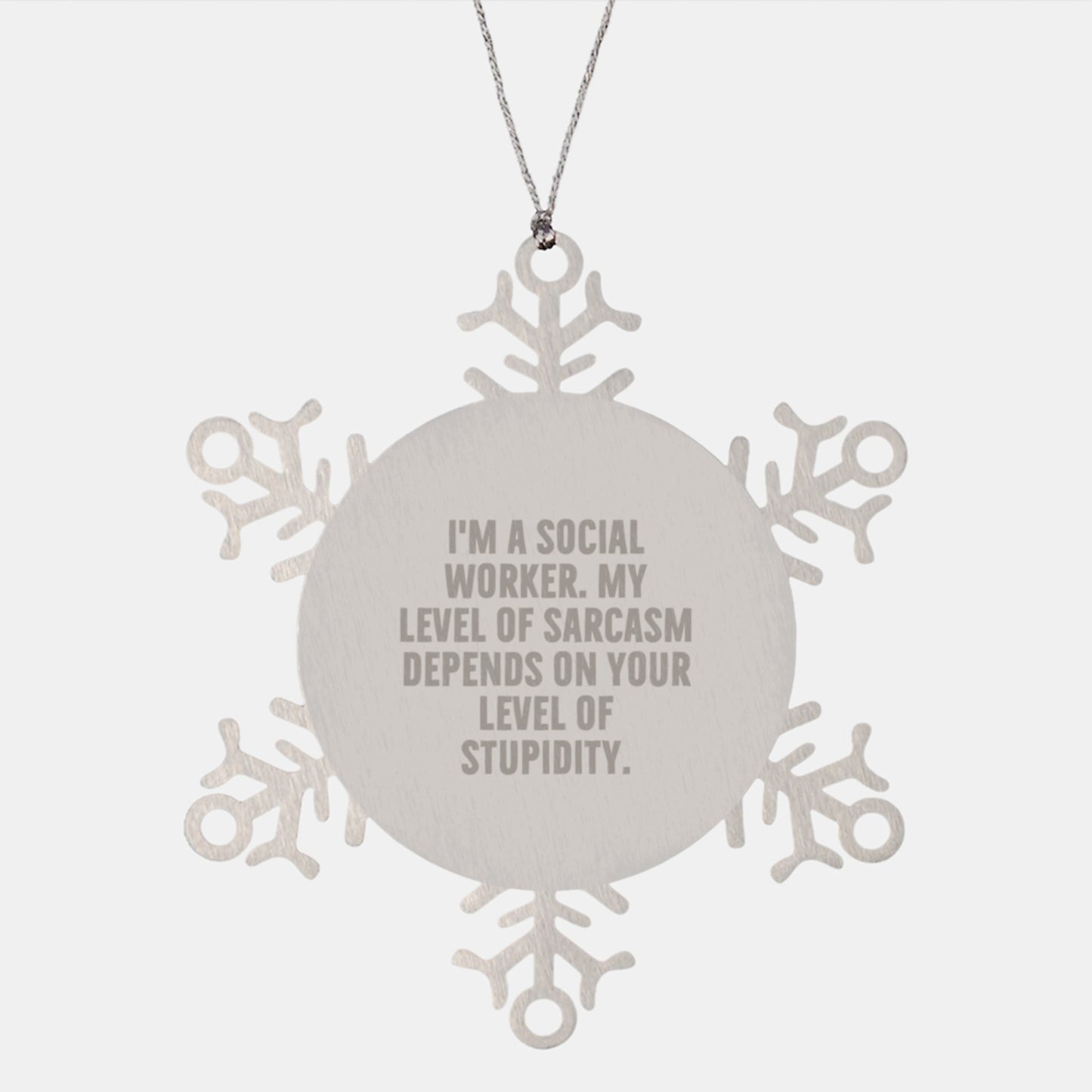 Social Worker Christmas Snowflake Ornament Gifts from Friends for Men Women Coworkers Family - Image 1