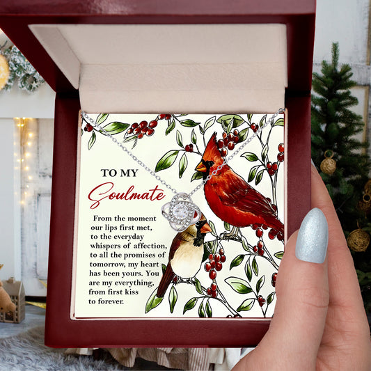 Gift for Soulmate - First Kiss - Love Knot Pendant Necklace - Mallard Moon Gift Shop