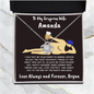 Soulmate Gift Knight in Shining Armor Personalized Love Knot Necklace - Mallard Moon Gift Shop