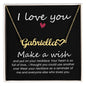 Soulmate Gift Make a Wish Your Heart is Full of Love Personalized Name Necklace - Mallard Moon Gift Shop