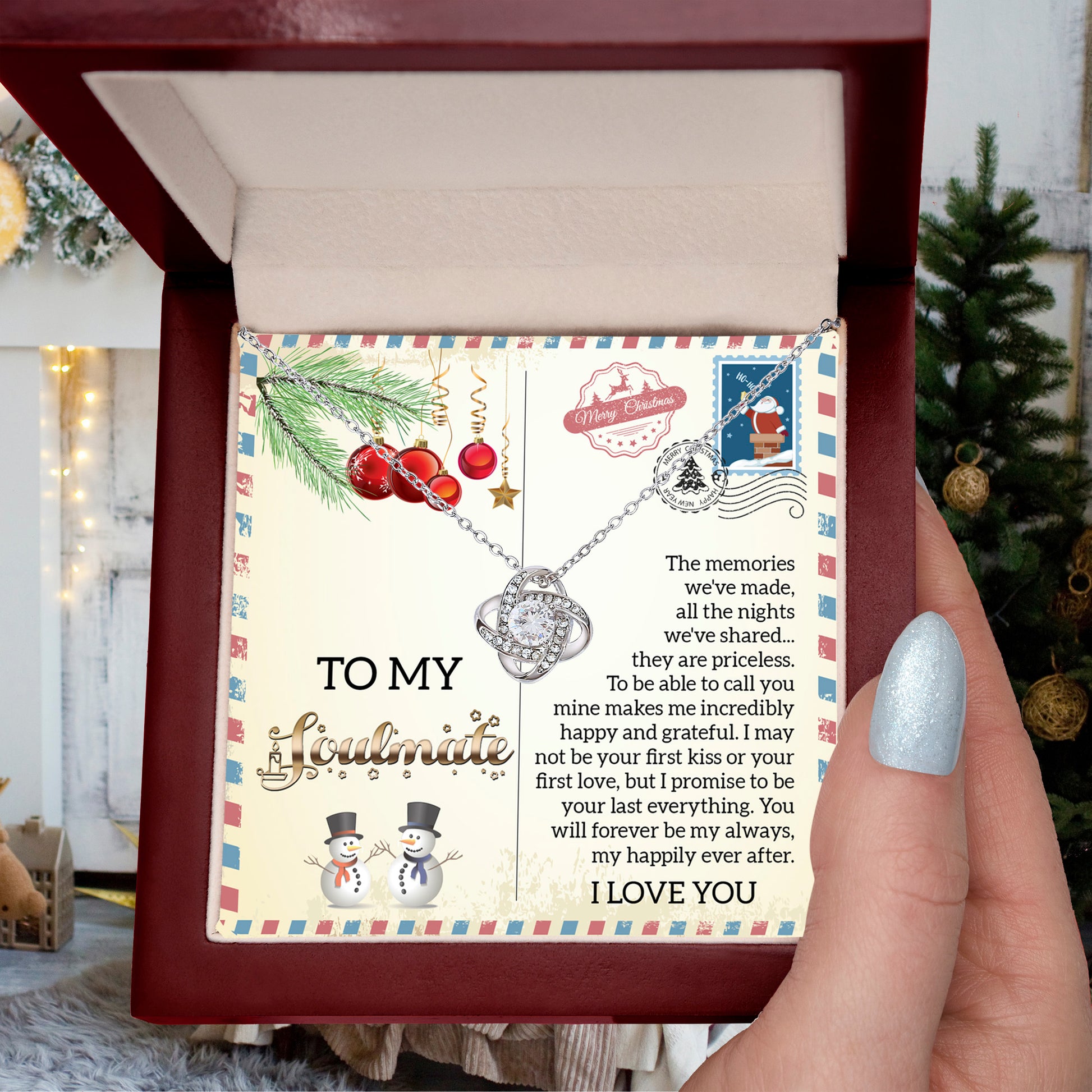 Gift for Soulmate - Last Everything - Love Knot Pendant Necklace - Mallard Moon Gift Shop