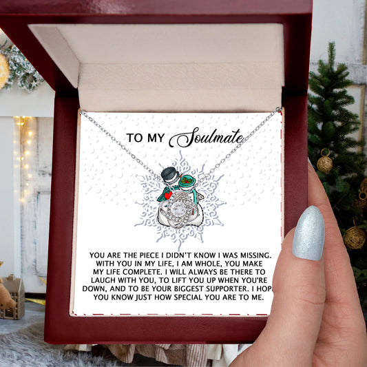 Gift for Soulmate - Laugh With You - Love Knot Pendant Necklace - Mallard Moon Gift Shop