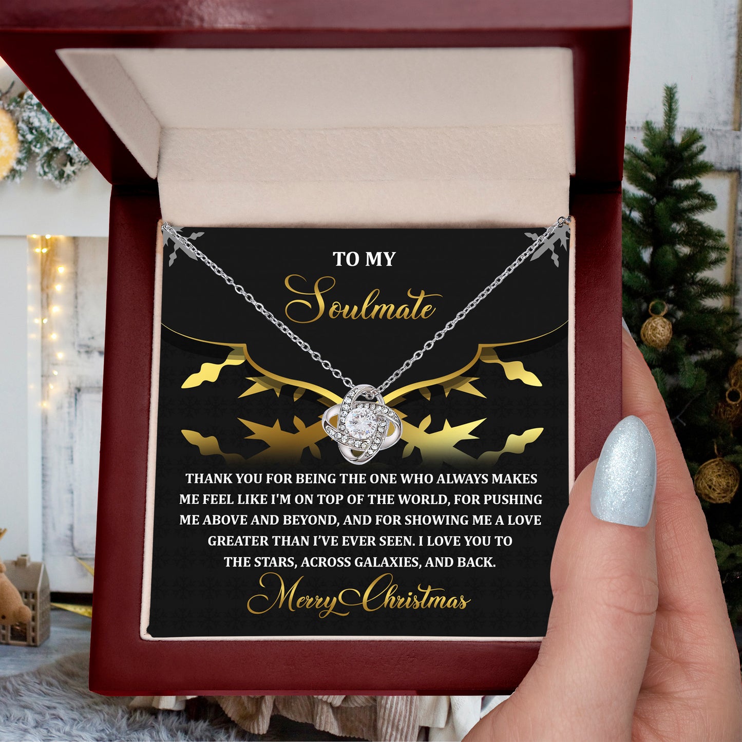 Gift for Soulmate - A Love - Love Knot Pendant Necklace - Mallard Moon Gift Shop