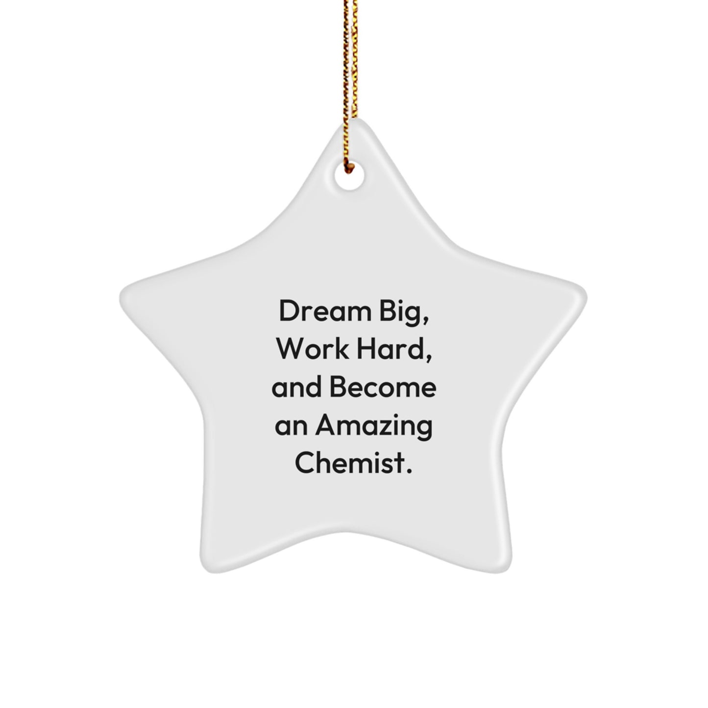 Funny Chemist Star Ornaments for Christmas Unique Gifts from Friends, Coworkers, or Family to Chemists, Men, or Women - Image 1