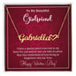 To My Girlfriend I have a Place Reserved Valentine Heart Name Necklace - Mallard Moon Gift Shop