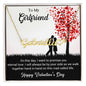 To My Girlfriend I Promise You Eternal Love Valentine Heart Name Necklace - Mallard Moon Gift Shop
