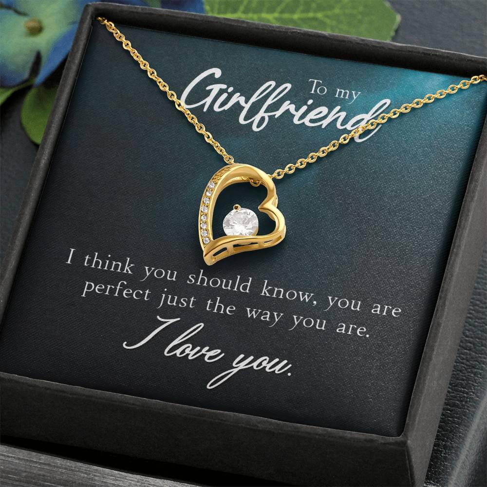 To My Girlfriend I Think You Should Know Forever Love Pendant Necklace - Mallard Moon Gift Shop