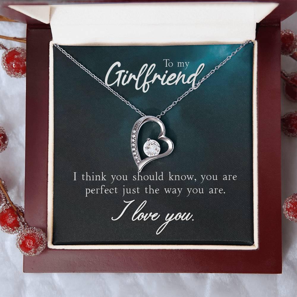 To My Girlfriend I Think You Should Know Forever Love Pendant Necklace - Mallard Moon Gift Shop