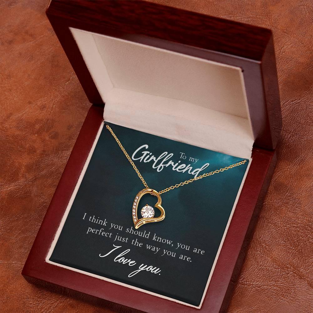 To My Girlfriend I Think You Should Know Forever Love Pendant Necklace - Mallard Moon Gift Shop