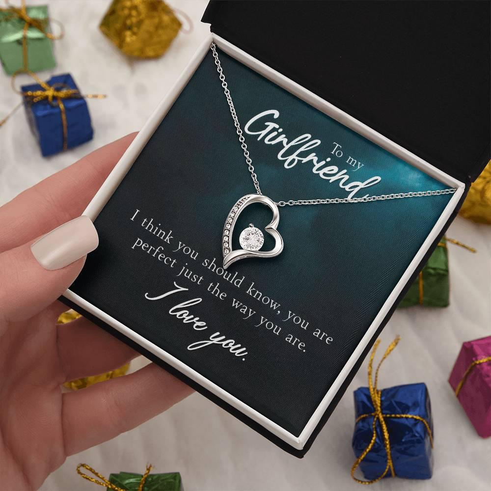 To My Girlfriend I Think You Should Know Forever Love Pendant Necklace - Mallard Moon Gift Shop