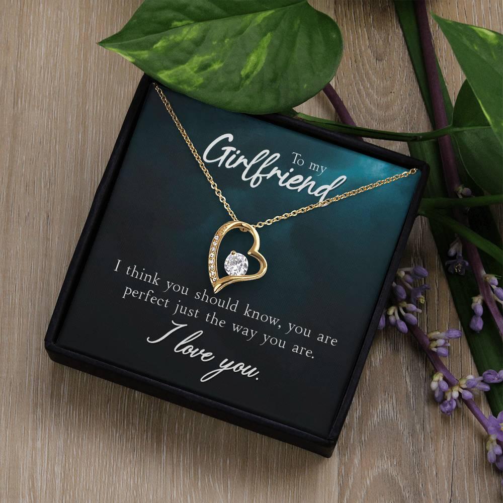To My Girlfriend I Think You Should Know Forever Love Pendant Necklace - Mallard Moon Gift Shop