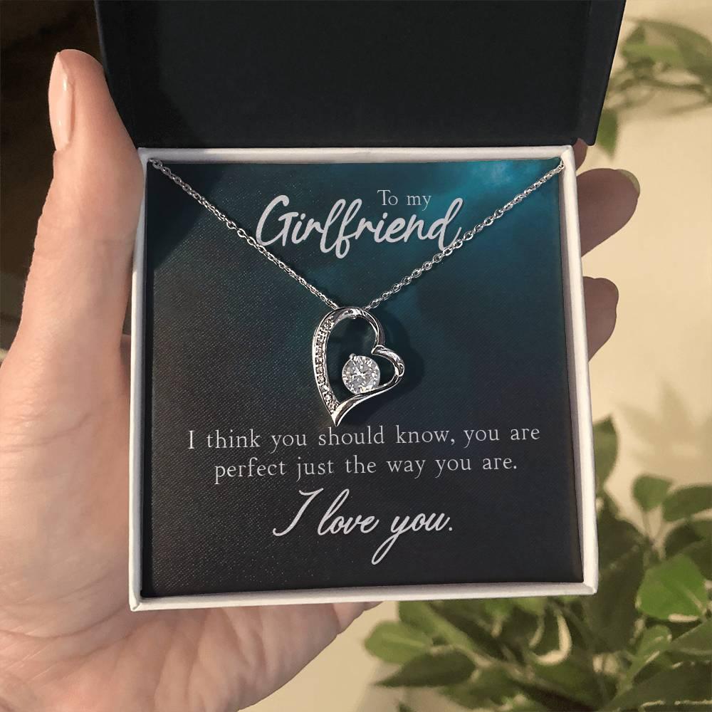 To My Girlfriend I Think You Should Know Forever Love Pendant Necklace - Mallard Moon Gift Shop