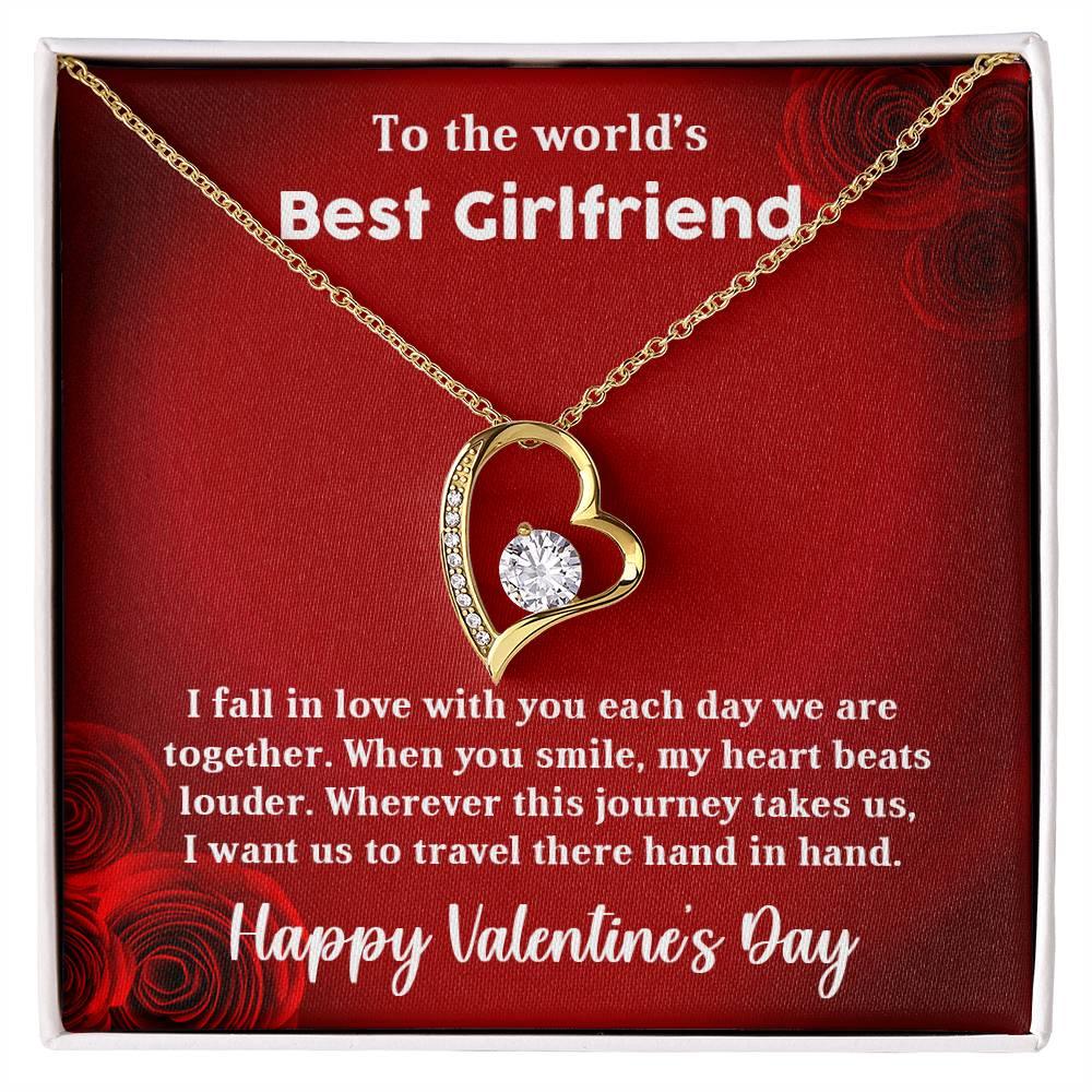 To My Girlfriend When You Smile Forever Love Pendant Necklace - Mallard Moon Gift Shop