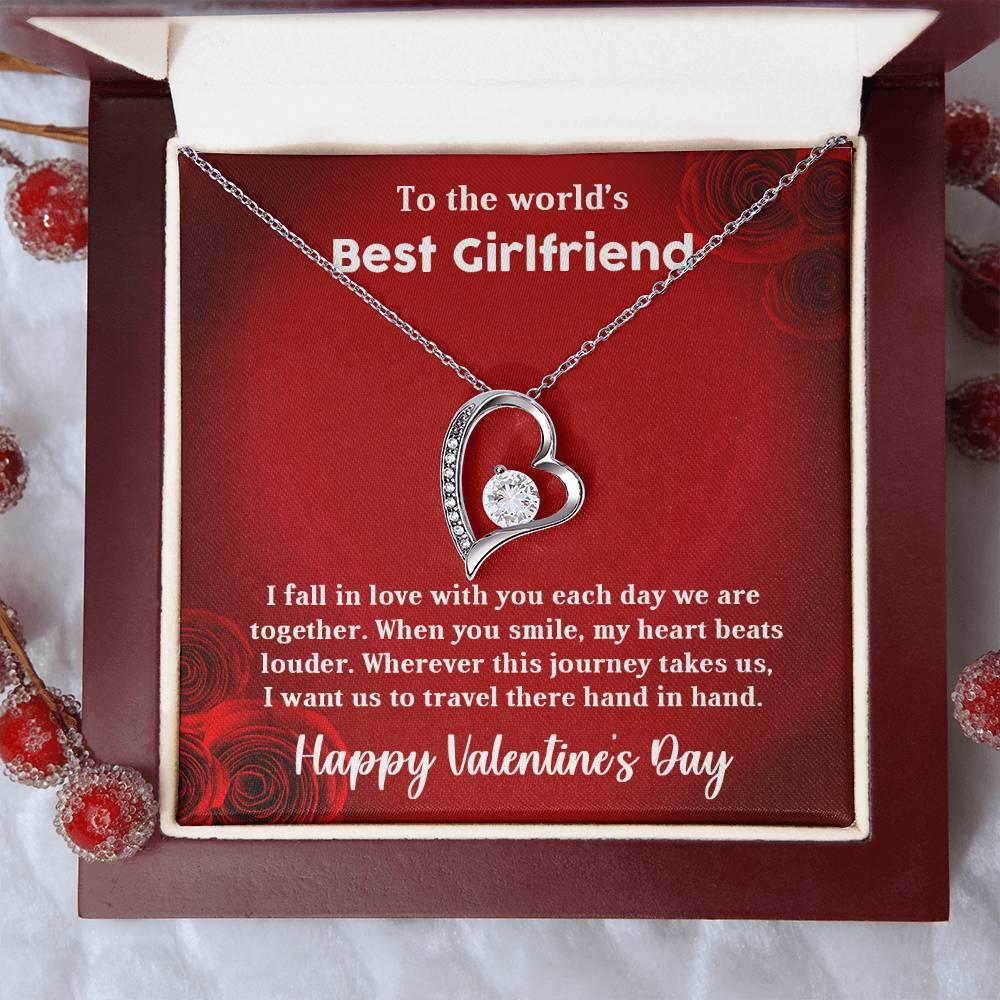 To My Girlfriend When You Smile Forever Love Pendant Necklace - Mallard Moon Gift Shop