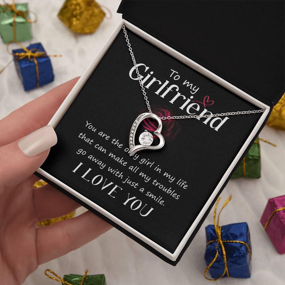 To My Girlfriend You are the only Girl in My Life Forever Love Pendant Necklace - Mallard Moon Gift Shop