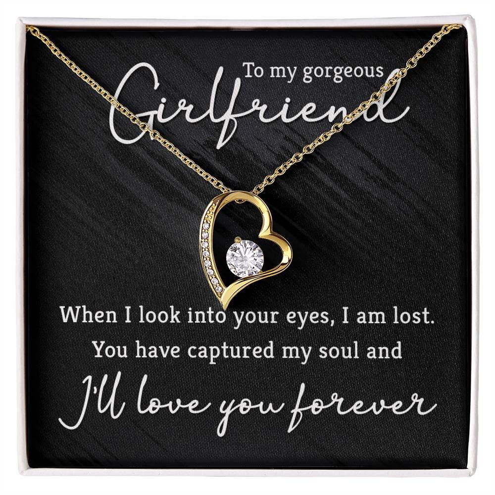 To My Gorgeous Girlfriend Forever Love Pendant Necklace - Mallard Moon Gift Shop