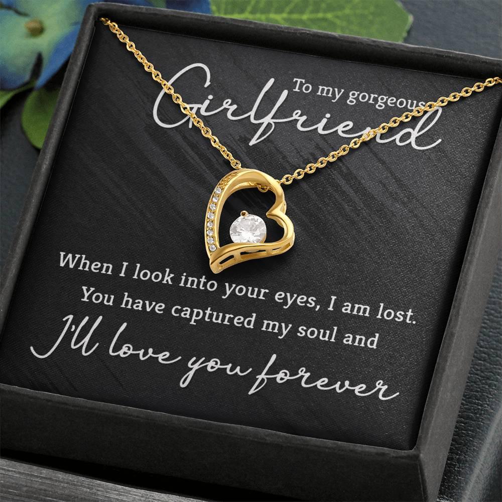 To My Gorgeous Girlfriend Forever Love Pendant Necklace - Mallard Moon Gift Shop