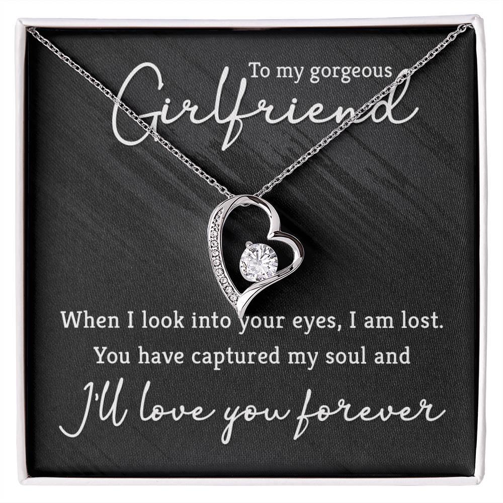 To My Gorgeous Girlfriend Forever Love Pendant Necklace - Mallard Moon Gift Shop