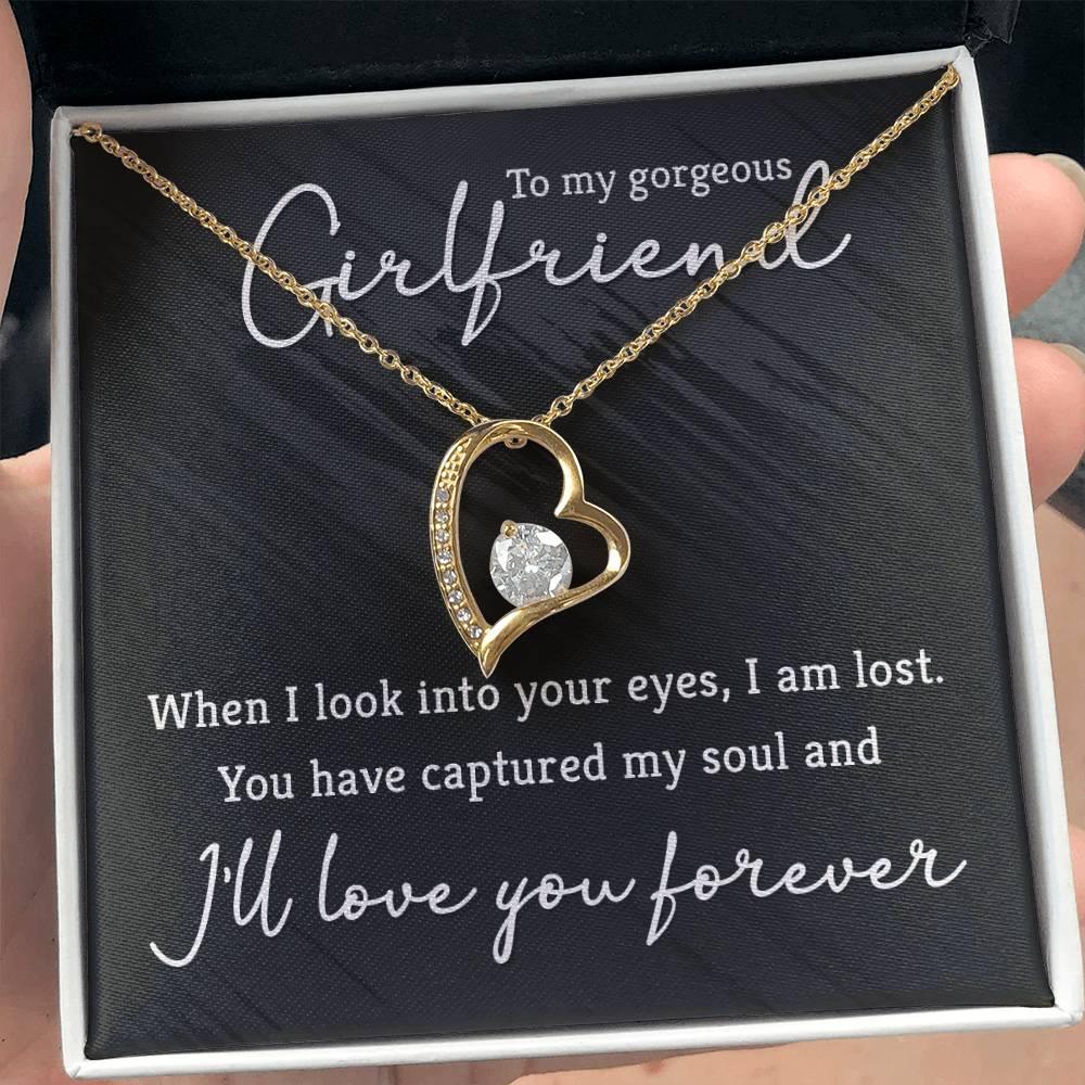 To My Gorgeous Girlfriend Forever Love Pendant Necklace - Mallard Moon Gift Shop
