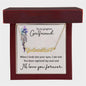 To My Gorgeous Girlfriend When I Look into Your Eyes Personalized Heart Name Necklace - Mallard Moon Gift Shop