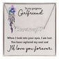 To My Gorgeous Girlfriend When I Look into Your Eyes Personalized Heart Name Necklace - Mallard Moon Gift Shop