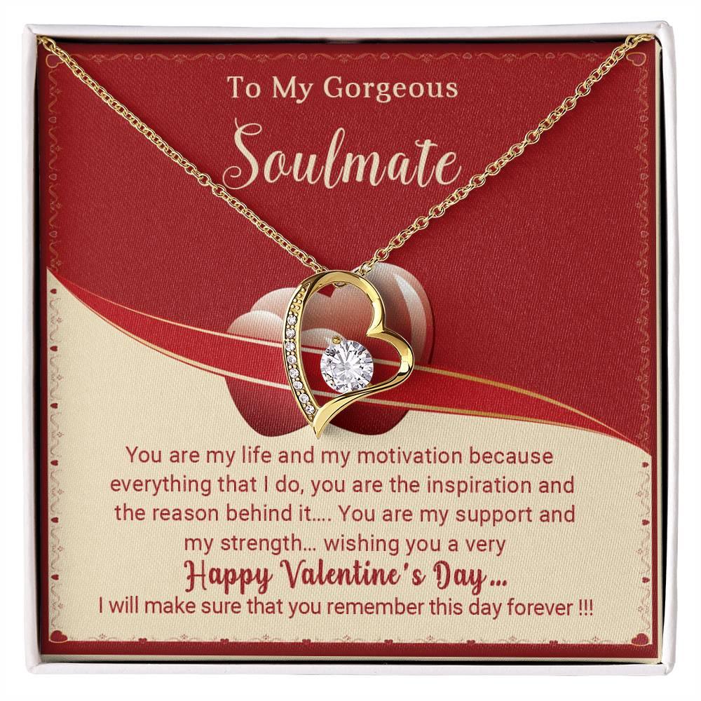 To My Gorgeous Soulmate You Are My Life Forever Love Pendant Necklace - Mallard Moon Gift Shop