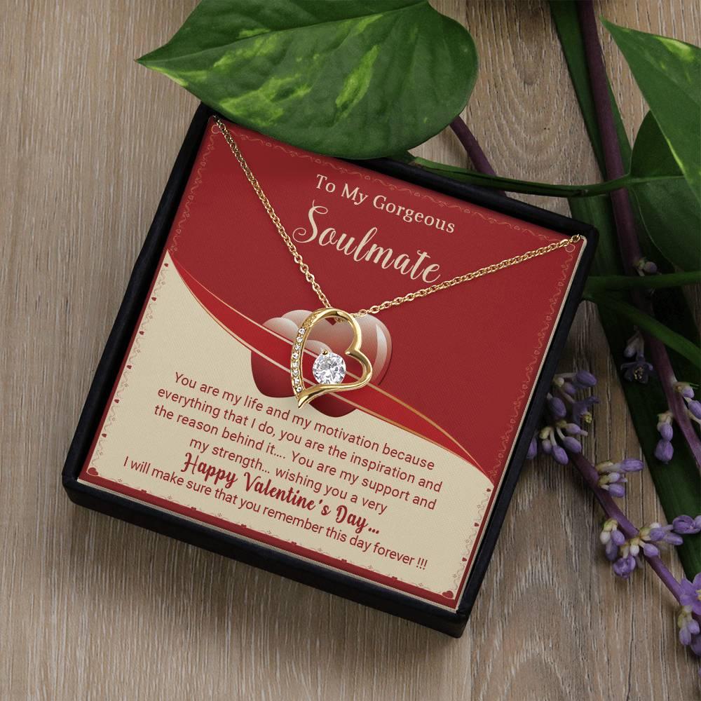 To My Gorgeous Soulmate You Are My Life Forever Love Pendant Necklace - Mallard Moon Gift Shop