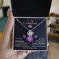 To My Grandma I am Lucky to Have You Love Knot Pendant Necklace - Mallard Moon Gift Shop