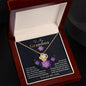 To My Grandma I am Lucky to Have You Love Knot Pendant Necklace - Mallard Moon Gift Shop