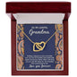To My Loving Grandma You are a Blessing Interlocking Hearts Pendant Necklace - Mallard Moon Gift Shop
