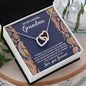 To My Loving Grandma You are a Blessing Interlocking Hearts Pendant Necklace - Mallard Moon Gift Shop