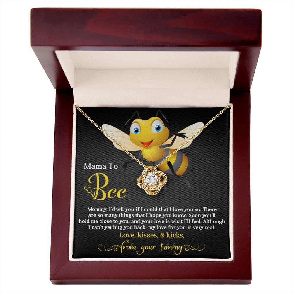 To My Mama to Bee - Soon You'll Hold Me Close- Love Knot Necklace - Mallard Moon Gift Shop