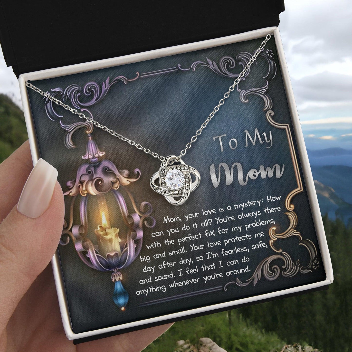 To My Mom Your Love Is a Mystery Love Knot Necklace - Mallard Moon Gift Shop