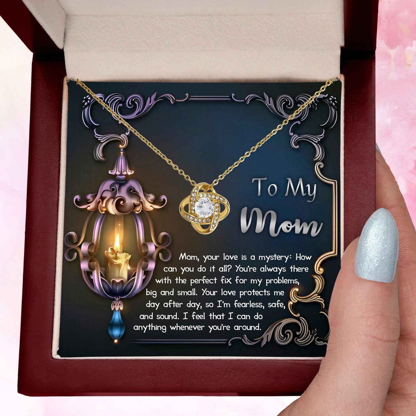 To My Mom Your Love Is a Mystery Love Knot Necklace - Mallard Moon Gift Shop