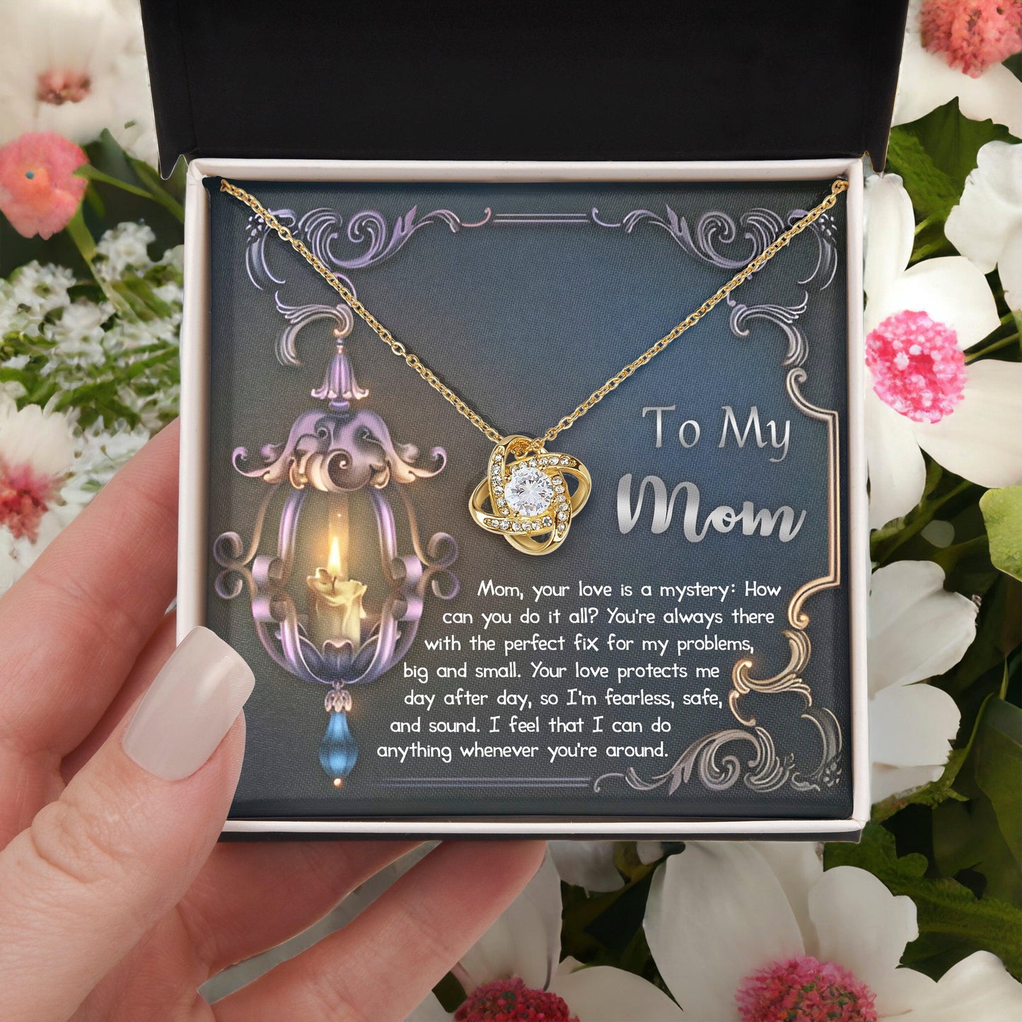 To My Mom Your Love Is a Mystery Love Knot Necklace - Mallard Moon Gift Shop
