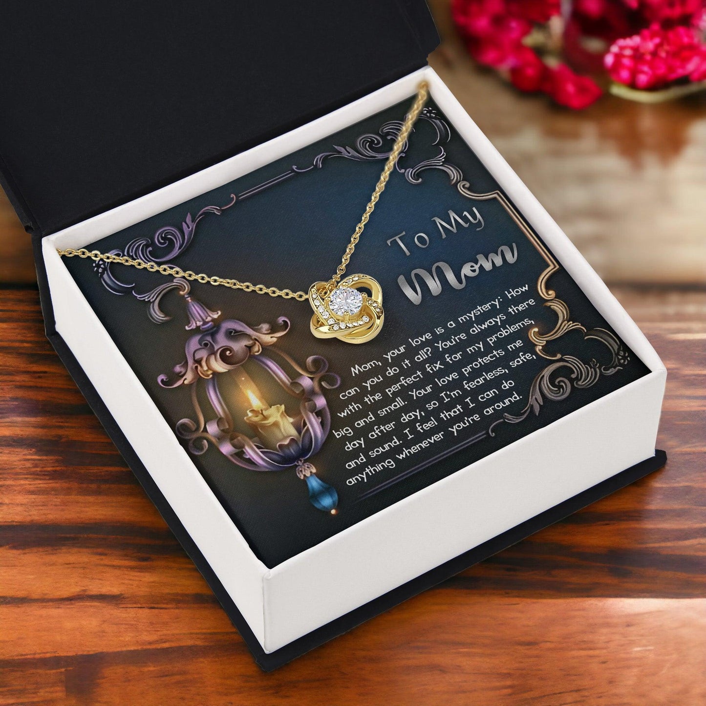 To My Mom Your Love Is a Mystery Love Knot Necklace - Mallard Moon Gift Shop