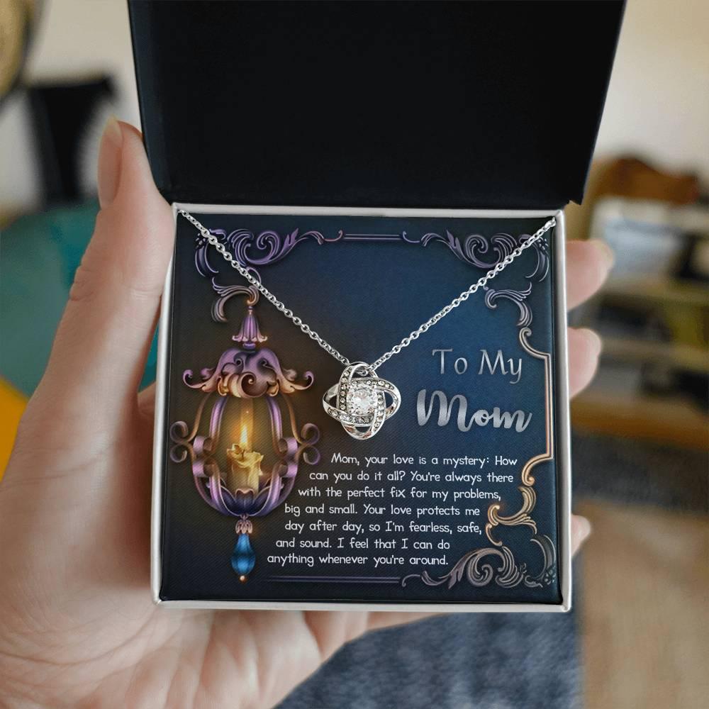 To My Mom Your Love Is a Mystery Love Knot Necklace - Mallard Moon Gift Shop