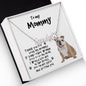 To my Mommy, Bulldog Paw Print Name Necklace - Mallard Moon Gift Shop