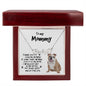 To my Mommy, Bulldog Paw Print Name Necklace - Mallard Moon Gift Shop