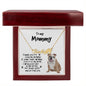 To my Mommy, Bulldog Paw Print Name Necklace - Mallard Moon Gift Shop