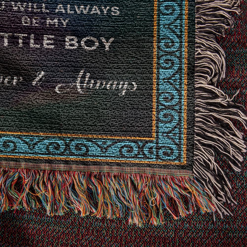 To My Son - Wherever your Journey May Take You, Enjoy the Ride Heirloom Woven Blanket - Mallard Moon Gift Shop