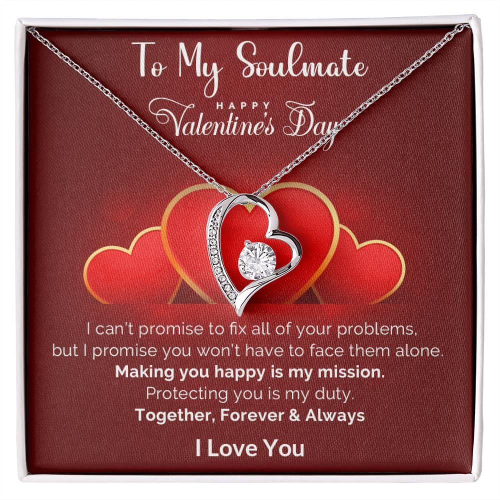 To My Soulmate Making You Happy is my Mission Forever Love Pendant Necklace - Mallard Moon Gift Shop