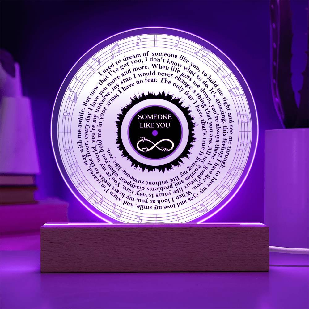 To My Soulmate - Someone Like You - Heartfelt Message Acrylic Plaque - Mallard Moon Gift Shop