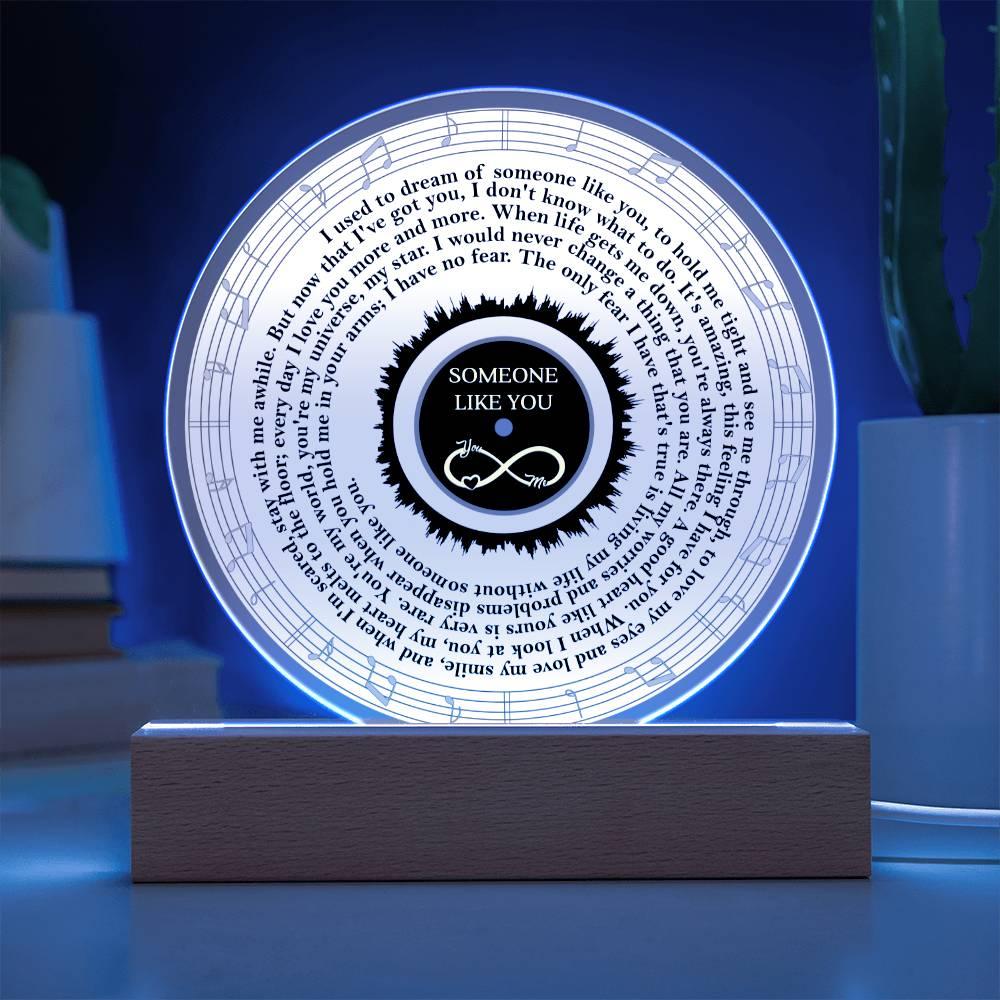 To My Soulmate - Someone Like You - Heartfelt Message Acrylic Plaque - Mallard Moon Gift Shop