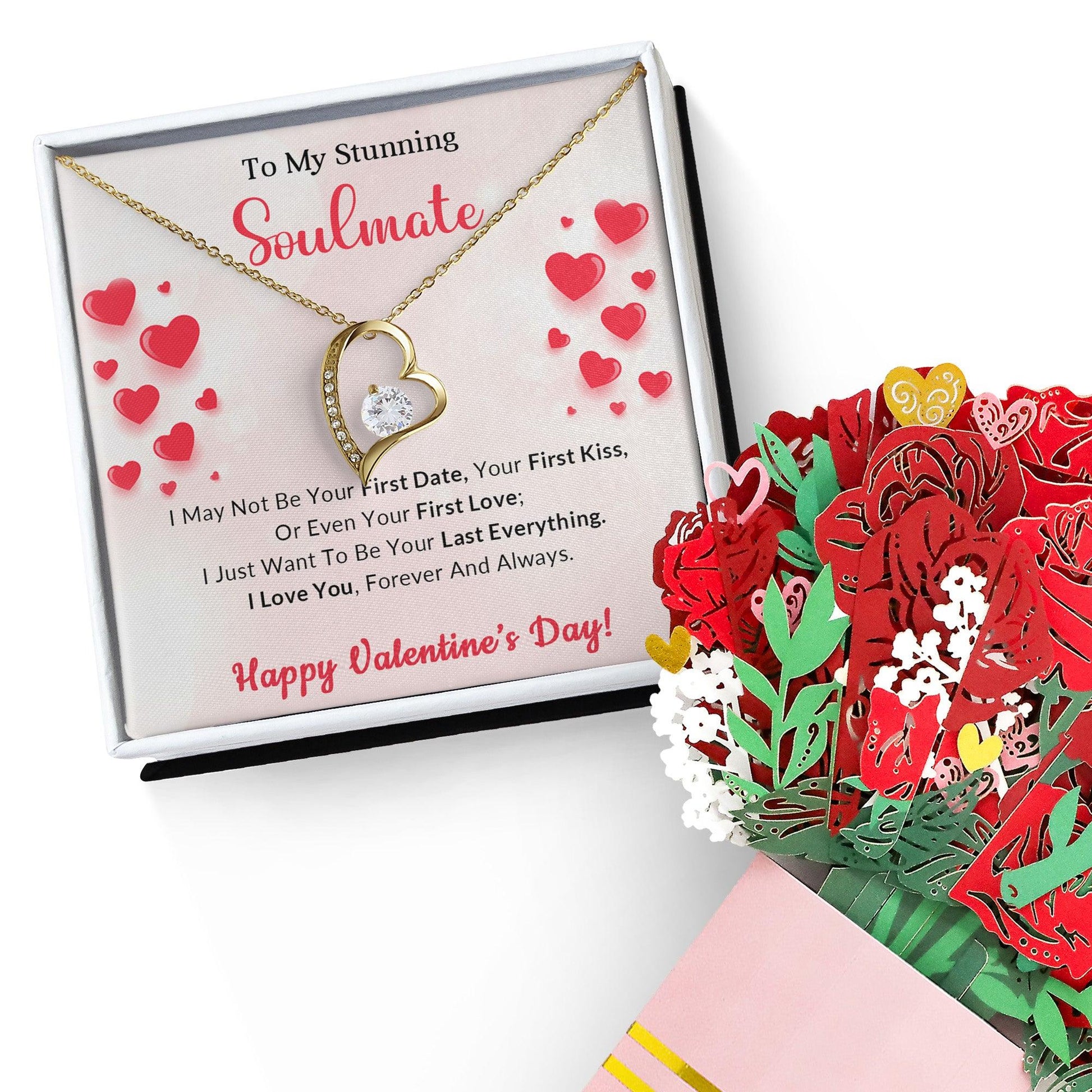 To My Stunning Soulmate I Want to be Your Last Everything Forever Love Pendant Necklace - Mallard Moon Gift Shop